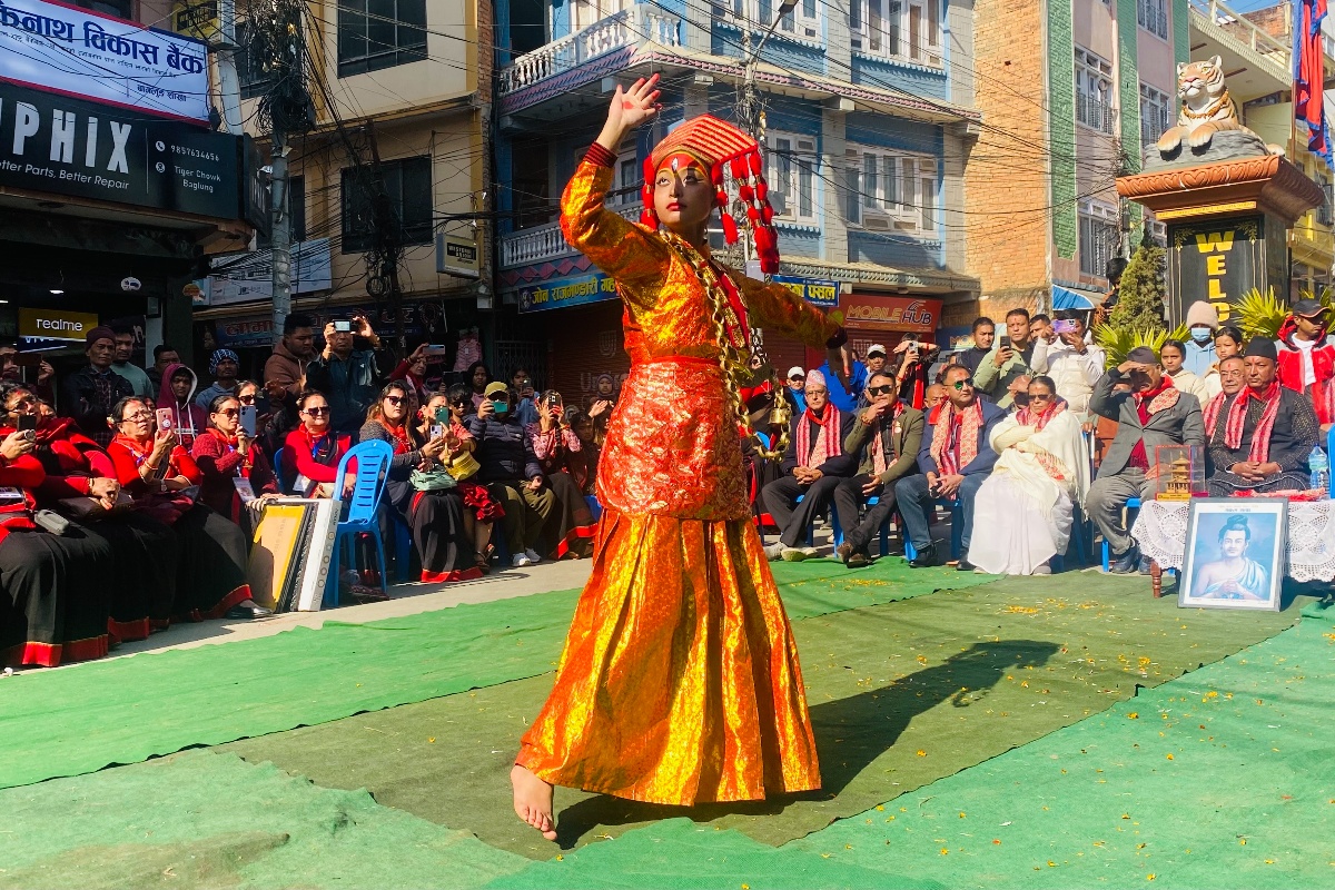 बागलुङको नेवारी बस्तीमा संस्कृति आदानप्रदान