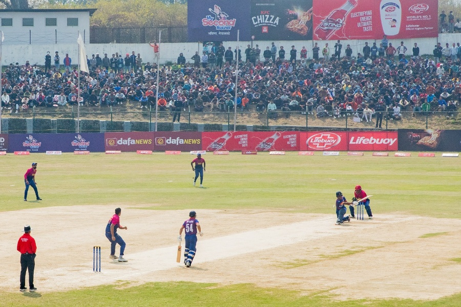 नेपालले यूएईलाई दियो २४९ रनको लक्ष्य, रोहितको अर्धशतक