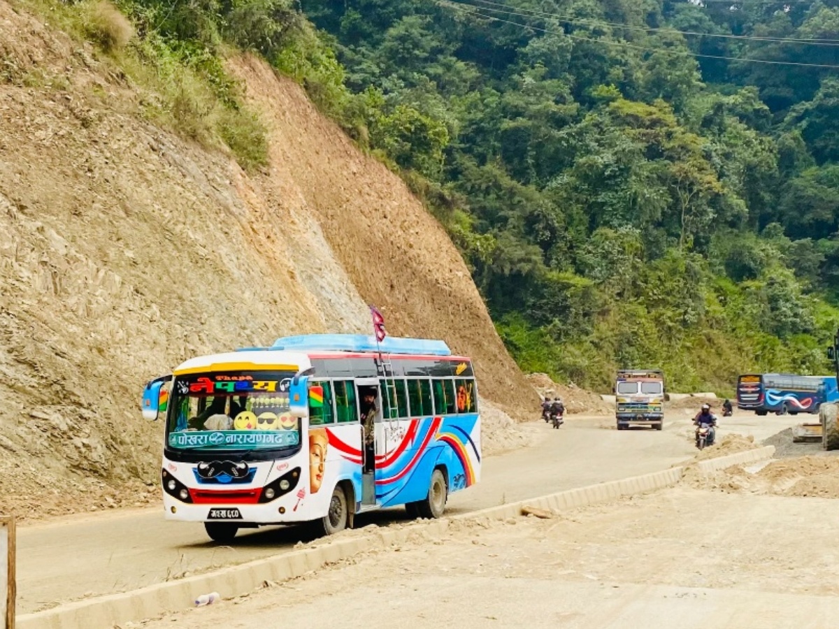 मुग्लिन–पोखरा सडकः रातिको अवरोध हट्यो