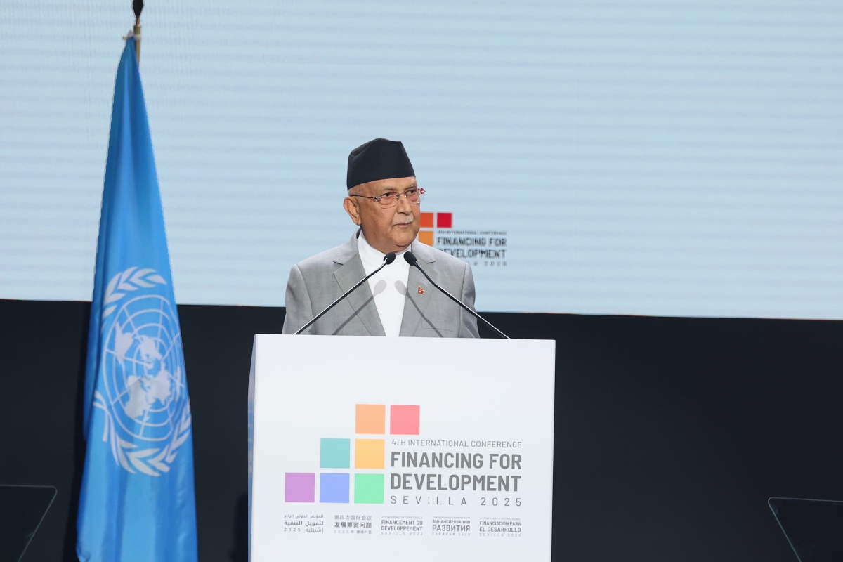 विश्वव्यापी आर्थिक र वित्तीय प्रणालीमा न्यायका लागि प्रधानमन्त्री ओलीको आह्वान