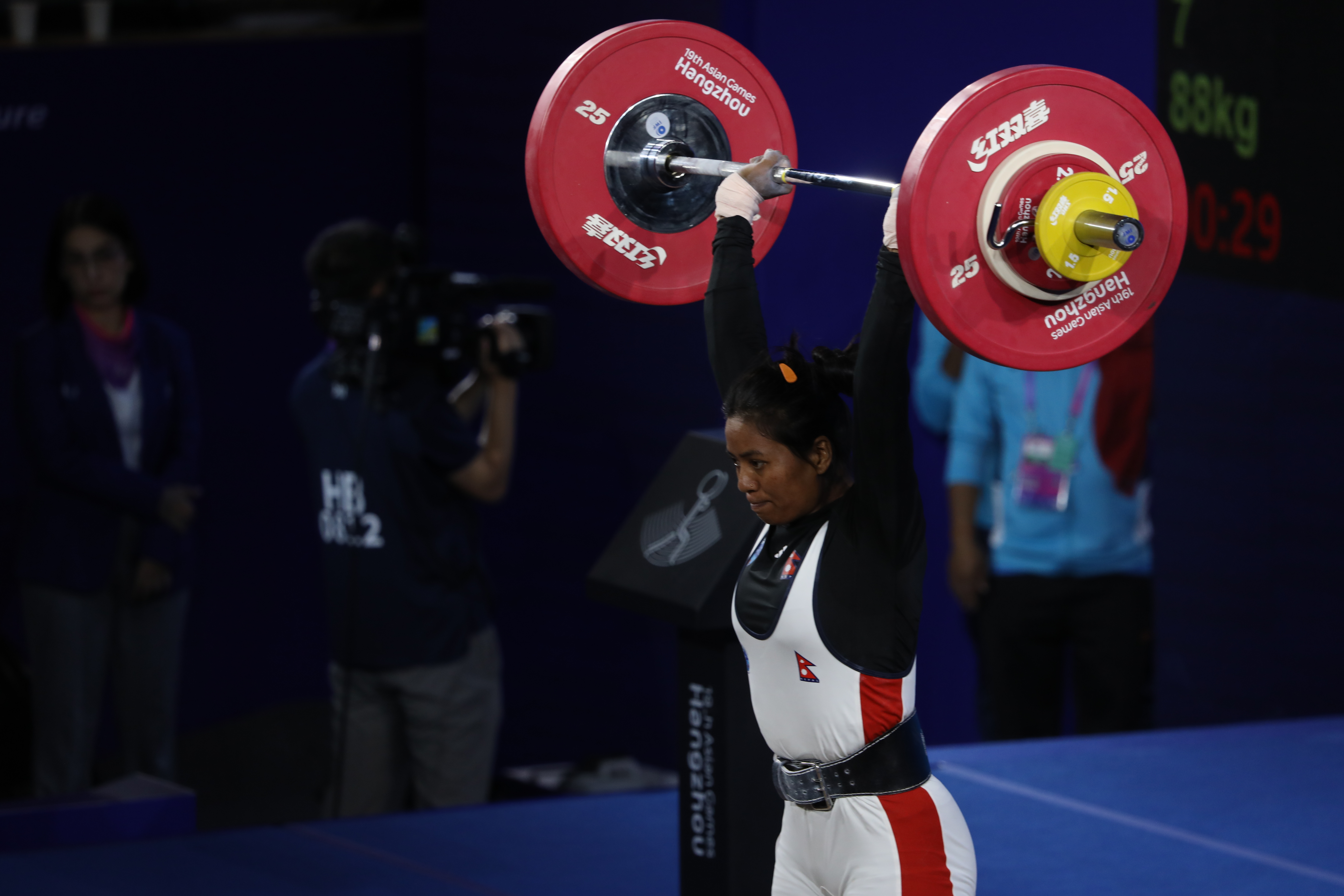 एशियाली खेलकुद : भारोत्तोलनमा नेपाली महिला खेलाडीको यात्रा समाप्त