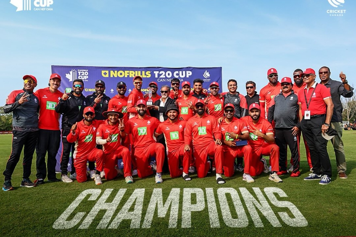 त्रिकोणात्मक टी२० सिरिजको उपाधि क्यानडालाई