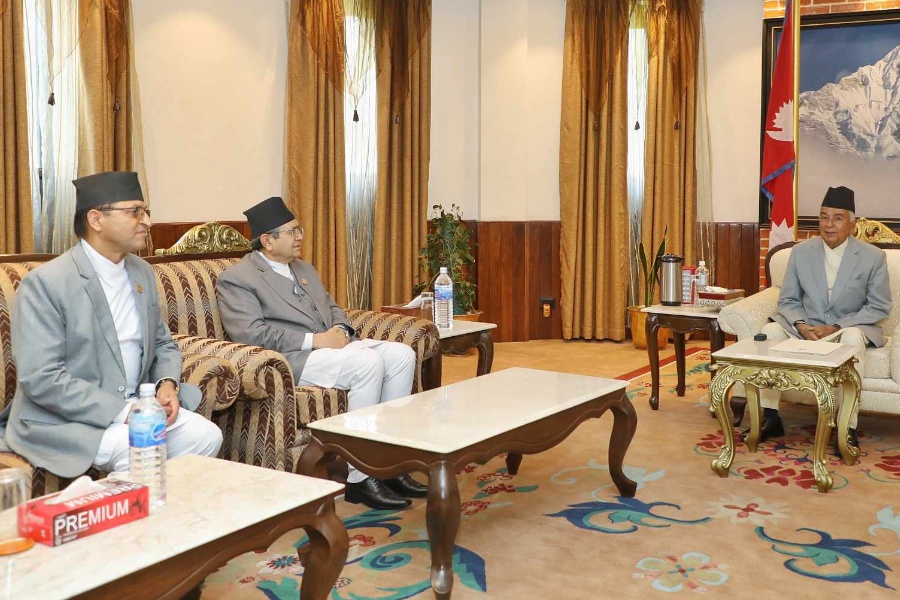 सदनको अवरोध खुलाउन सभामुख र राष्ट्रियसभा अध्यक्षले राष्ट्रपतिसँग मागे सहयोग