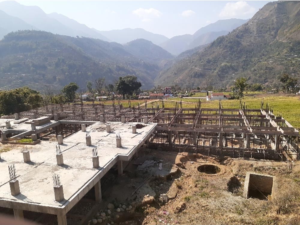 विकट गाउँमा निर्माणाधीन अस्पताल ५ वर्षदेखि अलपत्र