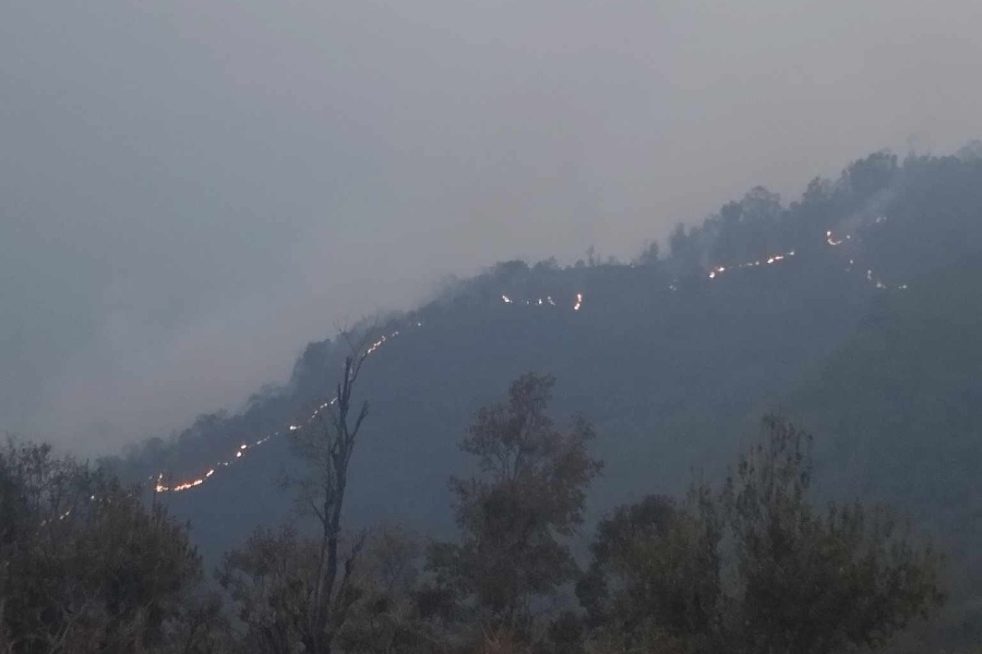 ताप्लेजुङको मेरिङदेनमा आगलागी, २ घर जले