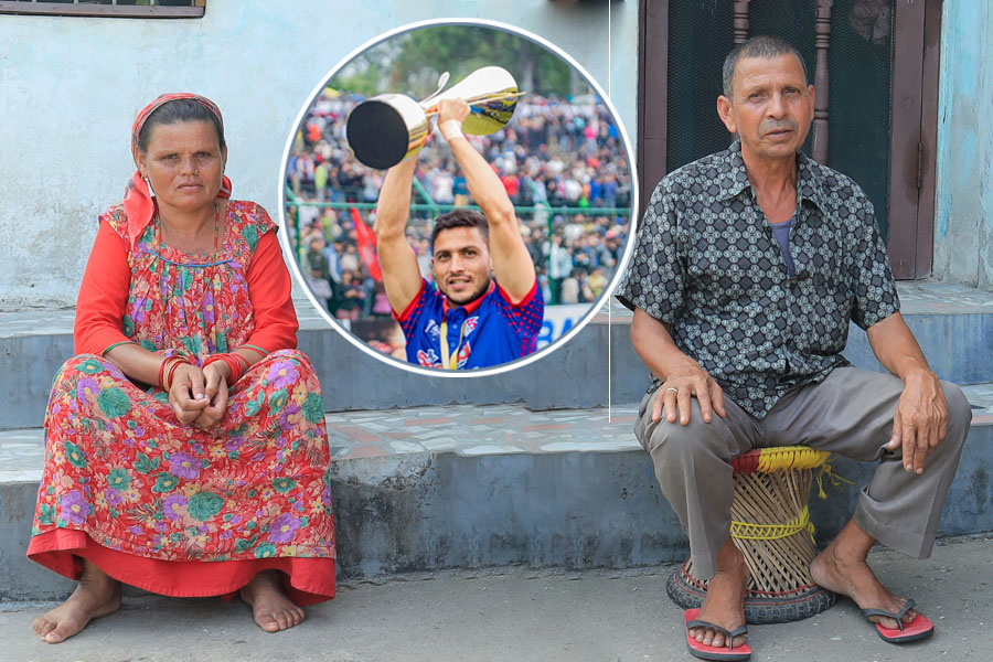 बुबाआमाले अधियाँ कमाएर हुर्काएका क्रिकेटर ‘भीम’