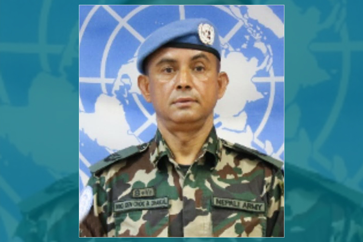 लेबनानमा डेपुटी फाेर्स कमान्डर रहेका उपरथी ढकाल आक्रमणमा घाइते