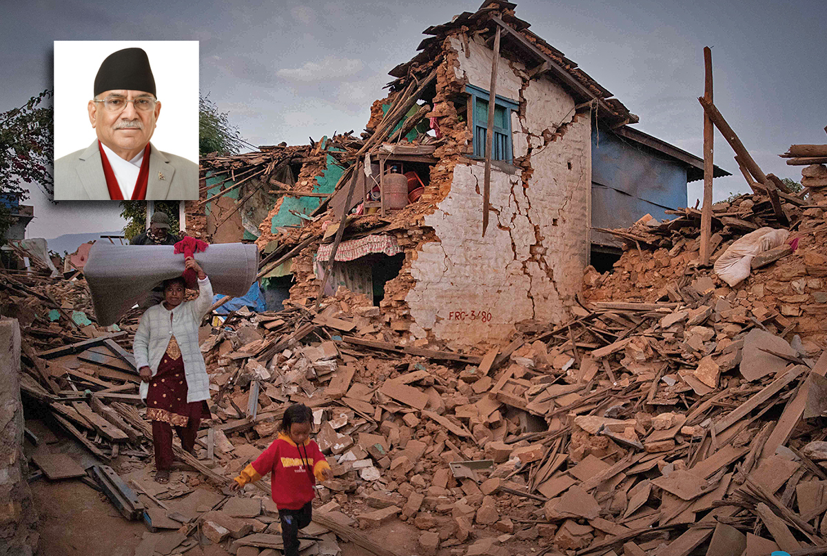 भूकम्पपछिको पुनर्निर्माणका लागि छुट्टै शक्तिशाली संयन्त्र बनाउन प्रधानमन्त्रीको जोडबल 