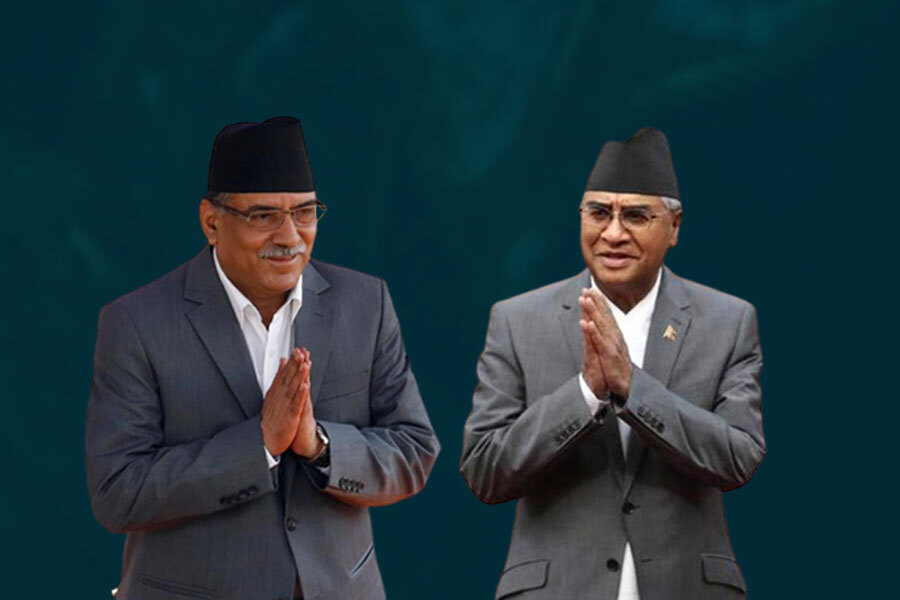 प्रधानमन्त्री टुंगो लगाउन बालुवाटारमा देउवा र दाहालकाे ‘वान अन वान’ वार्ता 