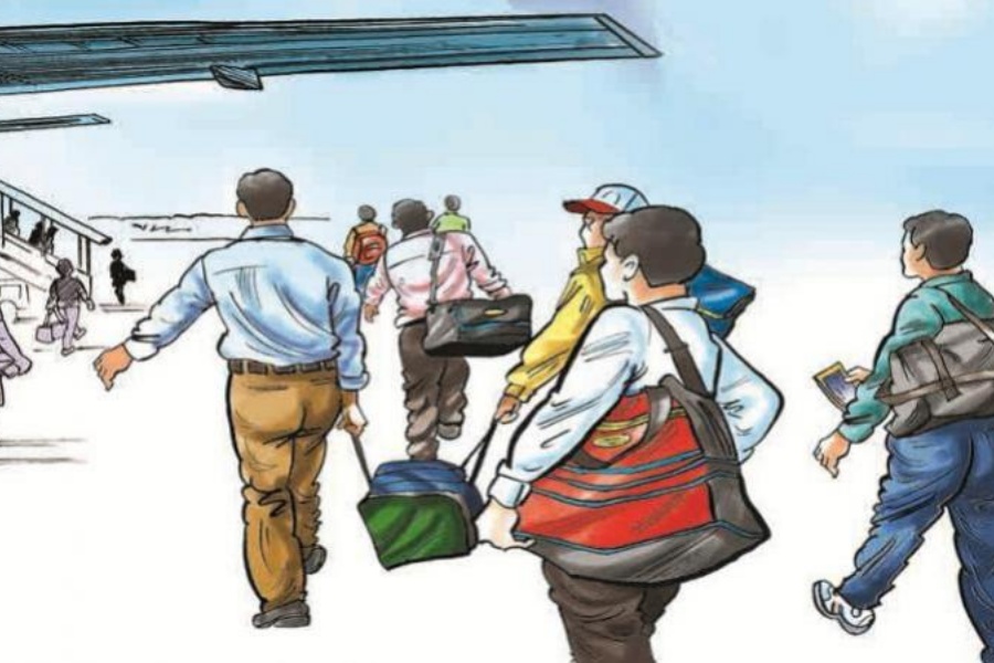 दशैँ–तिहारकै बीच ४३ हजार भन्दा धेरै नेपाली गए वैदेशिक रोजगारीमा