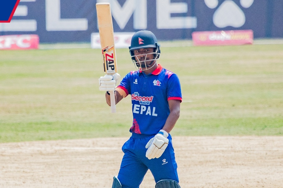 यूएईविरुद्ध रोहितको अर्धशतक