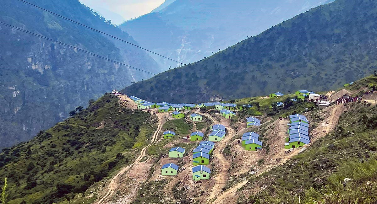 प्रयोगमा आएन कालीकोटमा निर्मित नमूना बस्ती