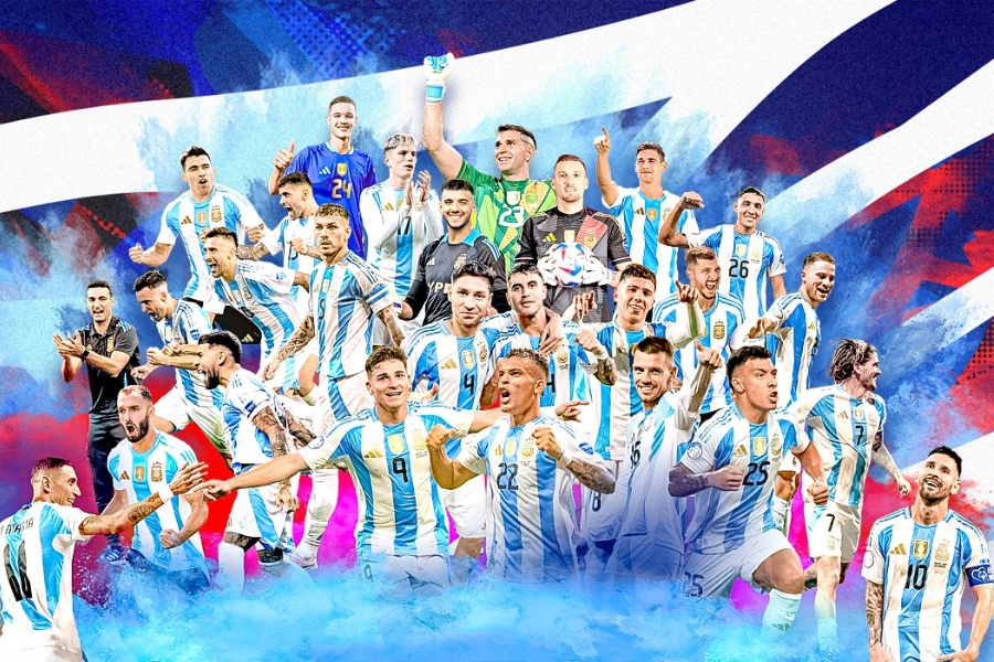 १६औँ पटक कोपा अमेरिका च्याम्पियन बन्यो अर्जेन्टिना