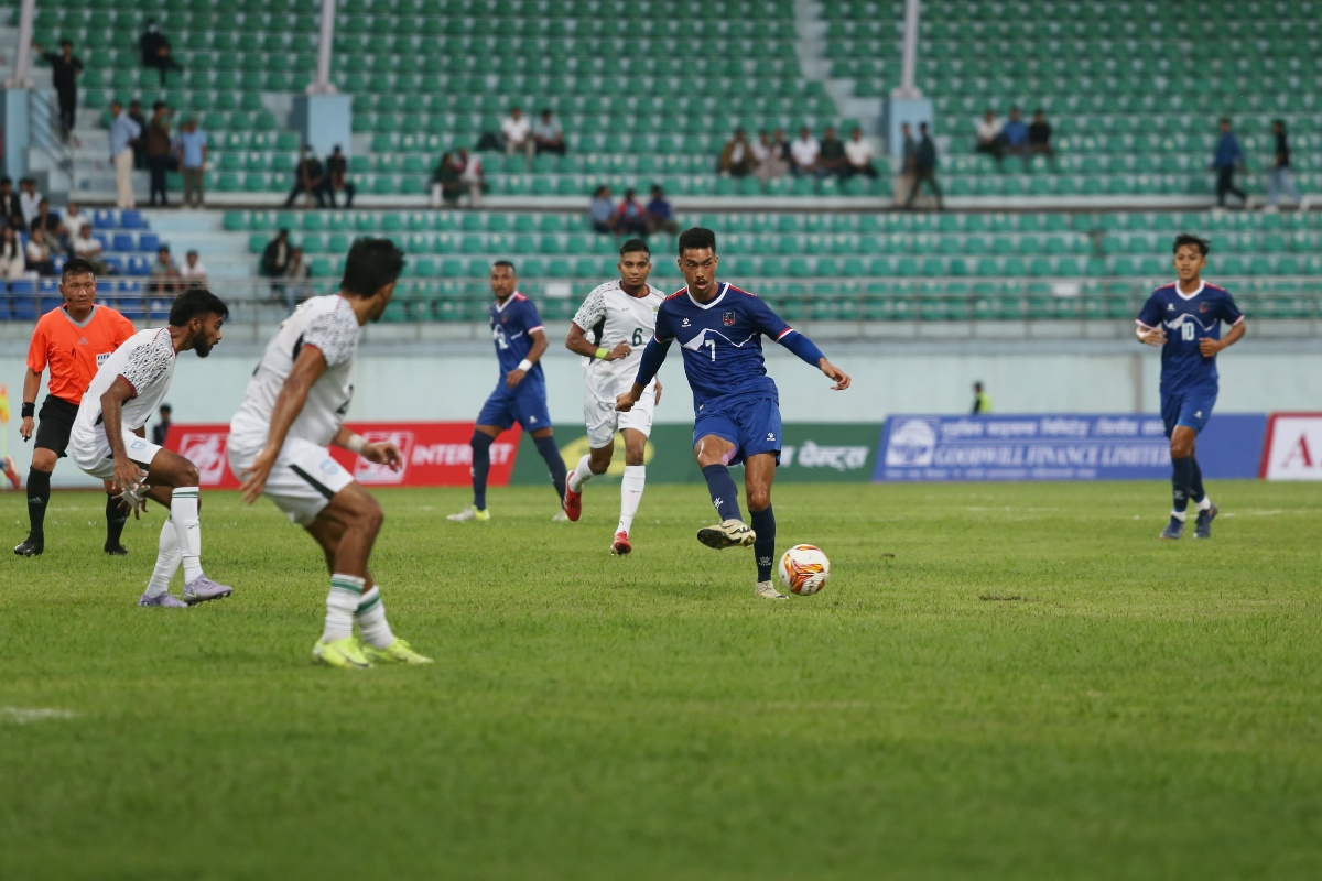 गोलरहित बराबरीमा सकियो नेपाल र बांग्लादेशबीचको खेल