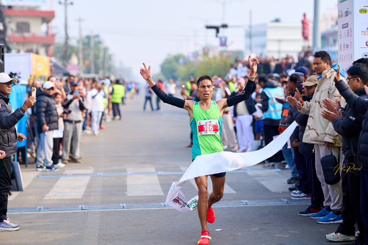 खडकबहादुर खड्काले जिते नेपालगन्ज म्याराथन