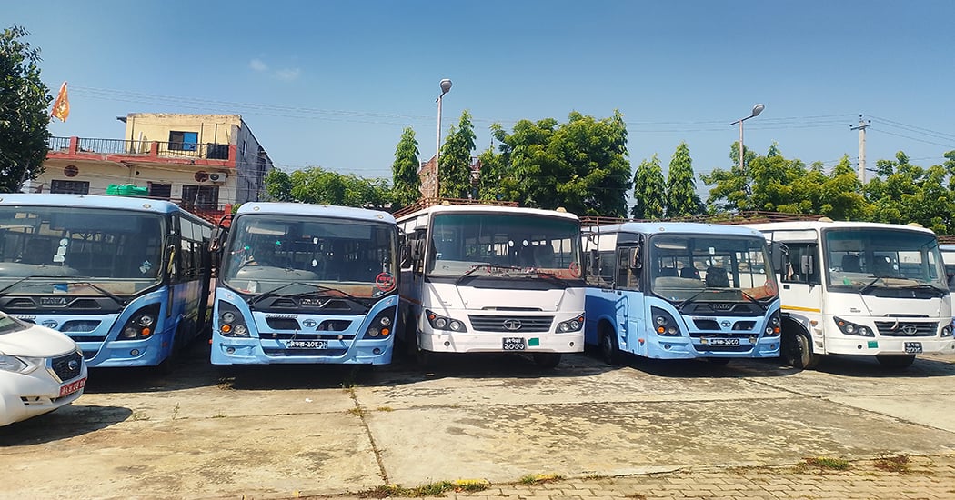 नेपालगन्जका नगरबस प्रयोगविहीन, व्यवस्थापनका लागि अध्ययन समिति गठन