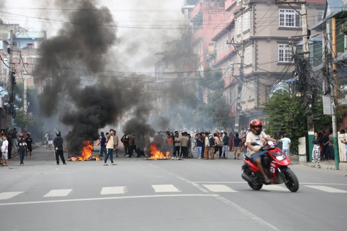 काठमाडौँका विभिन्न स्थानमा प्रदर्शन [तस्वीरहरू]