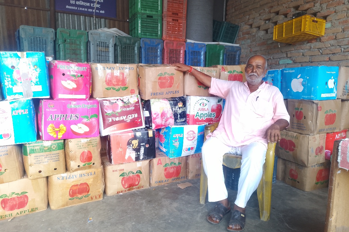 कर्णालीको स्याउ ब्रान्डिङ गरिरहेका प्रेमलाल