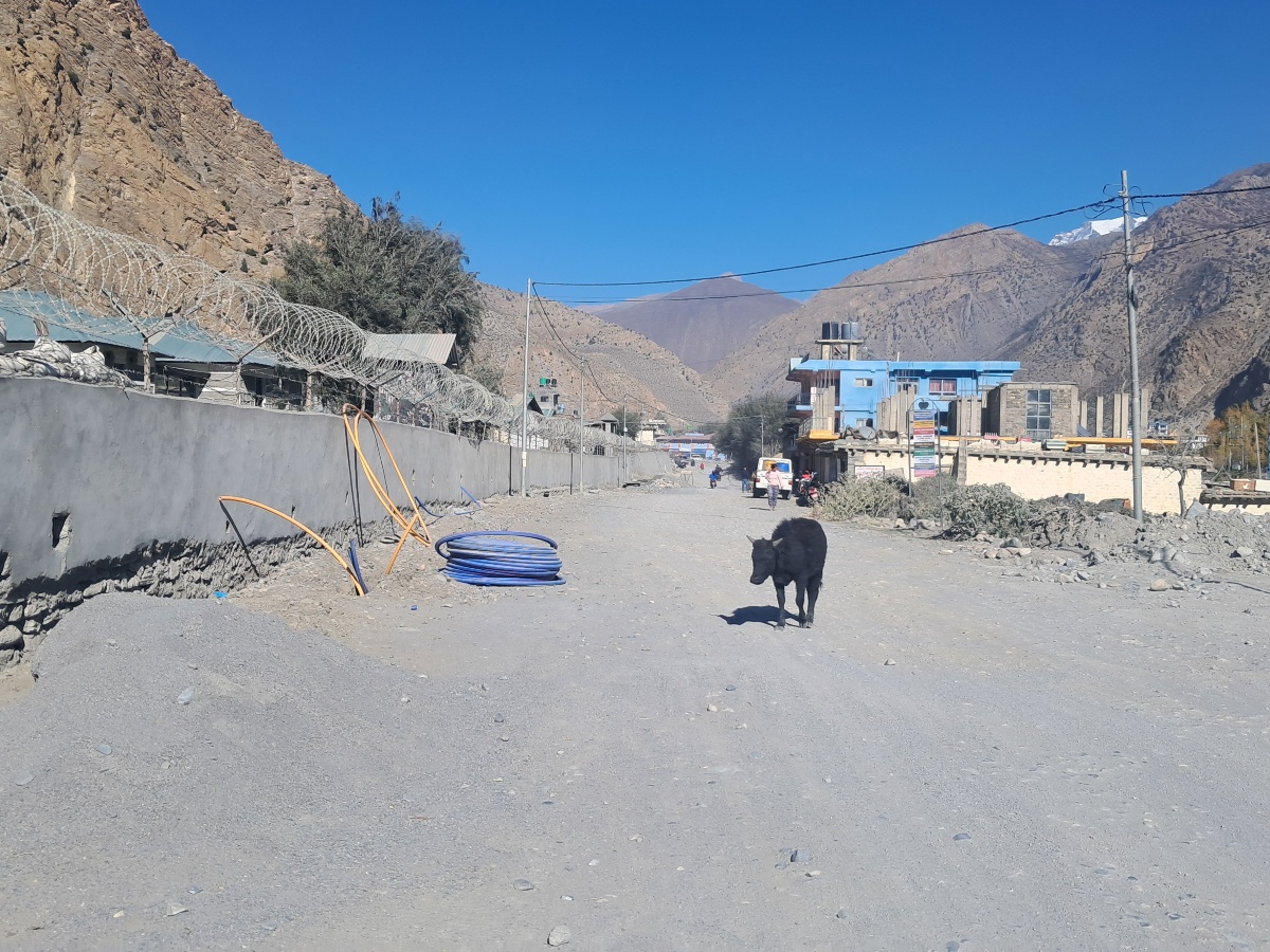 निर्माणाधीन कोबाङ–जोमसोम सडक ८ वर्षदेखि अलपत्र